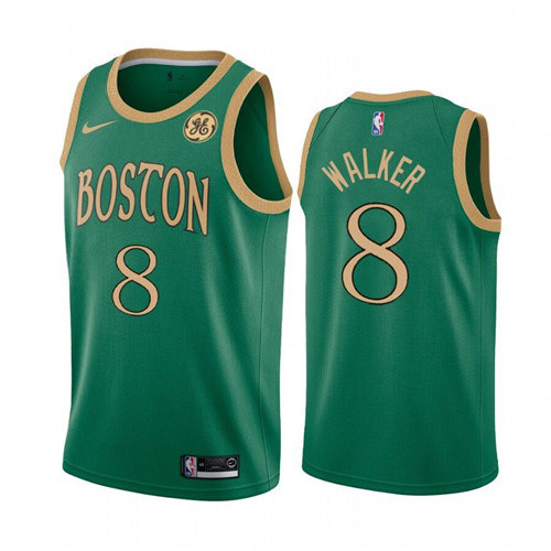 Men's Boston Celtics #8 Kemba Walker Green NBA City Edition Swingman Stitched Jersey